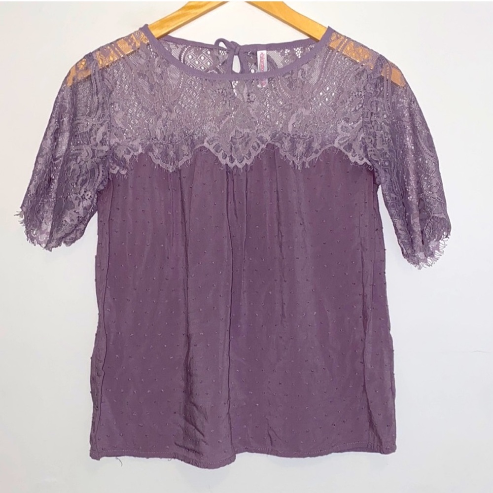 Lace Purple Top